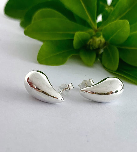 classic sterling silver teardrop earrings